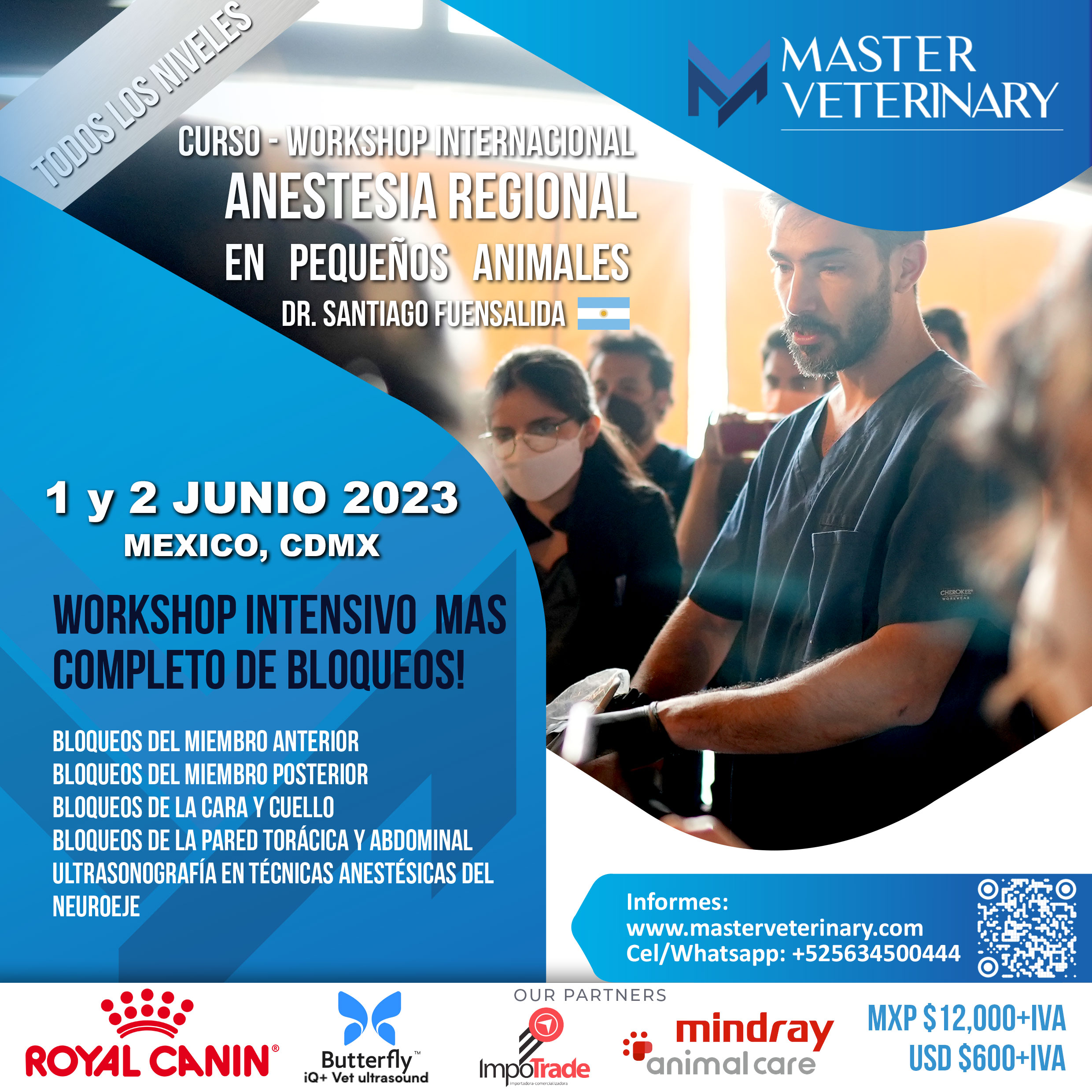 Workshop internacional anestesia regional en pequeños animales