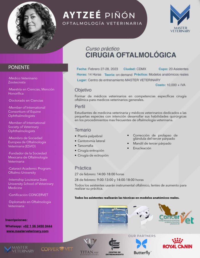 Curso Practico de Cirugía Oftalmológica Veterinaria