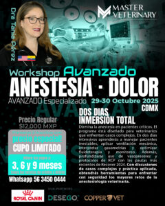 29-30 octubre 2025 | Workshop Anestesia y Dolor Avanzado | Dra. Tania Pérez | México, CDMX